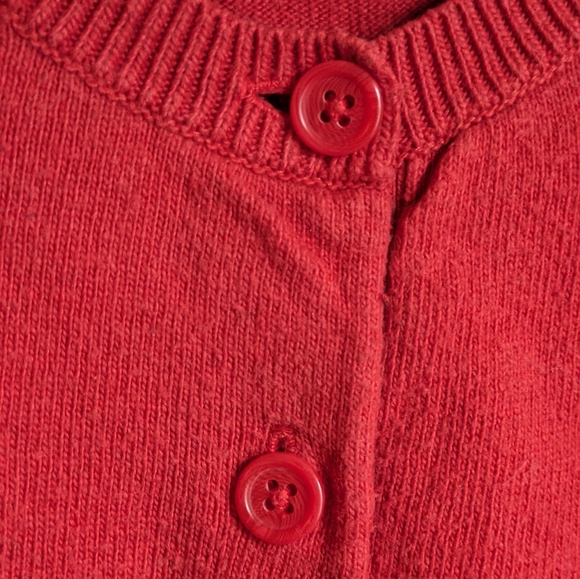 Mini Boden Floral Red Sweater Cardigan Flowers 9-10Y - Picture 3 of 12